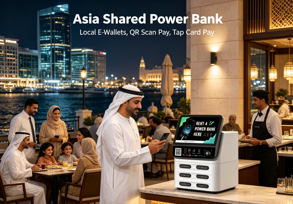 Saudi Arabia payment analysis, Saudi Arabia shared power bank mobile payment integration, Zhongdian Hexin shared power bank solution